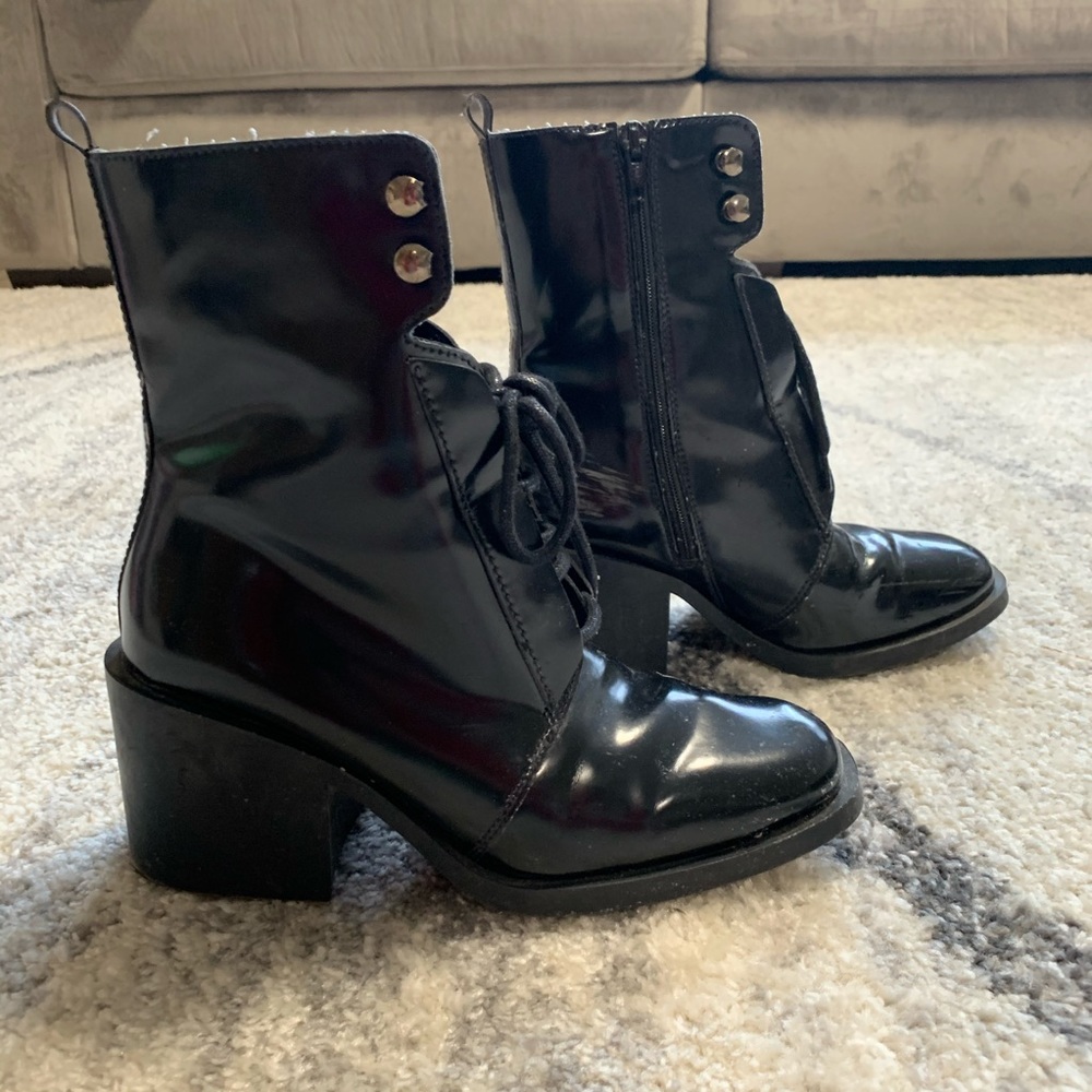 Zara Patent ankle Boots